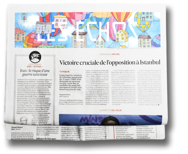 4e de couverture du quotidien LesEchos