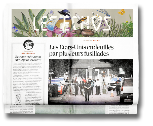 4e de couverture du quotidien LesEchos